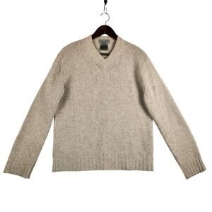 Vintage Nicole Farhi Women’s Sweater, Sz M Alpaca/Wool Beige Hong Kong EUC